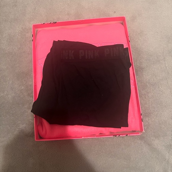 PINK Victoria Secret Sweatshirt & Leggings Set with Slides - Picture 2 of 4